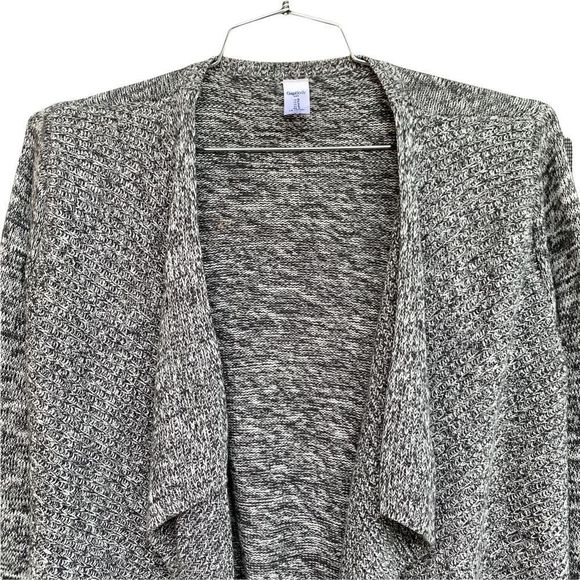 GAP Body Cozy Cardigan Sweater Grey 100% Cotton Size L - Picture 4 of 6